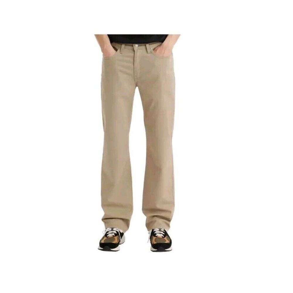 Levi's 514 Straight Fit Beige Khaki‎ Twill 5-Pocket Pants Sz 36 x 29